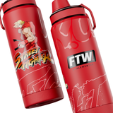 Garrafa Térmica de Água Street Fighter FTW Suplementos Item Colecionável
