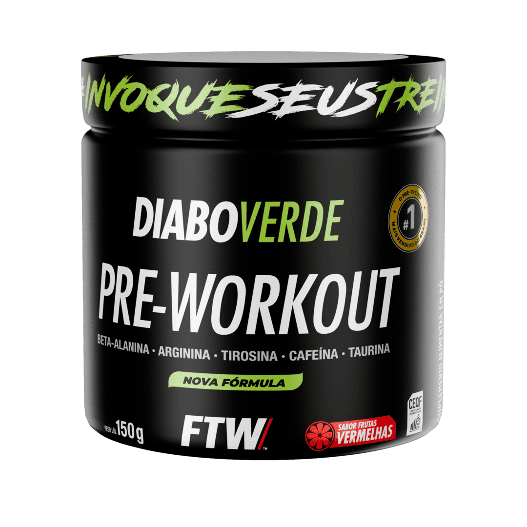 Pré-Treino Diabo Verde 150g Frutas Vermelhas