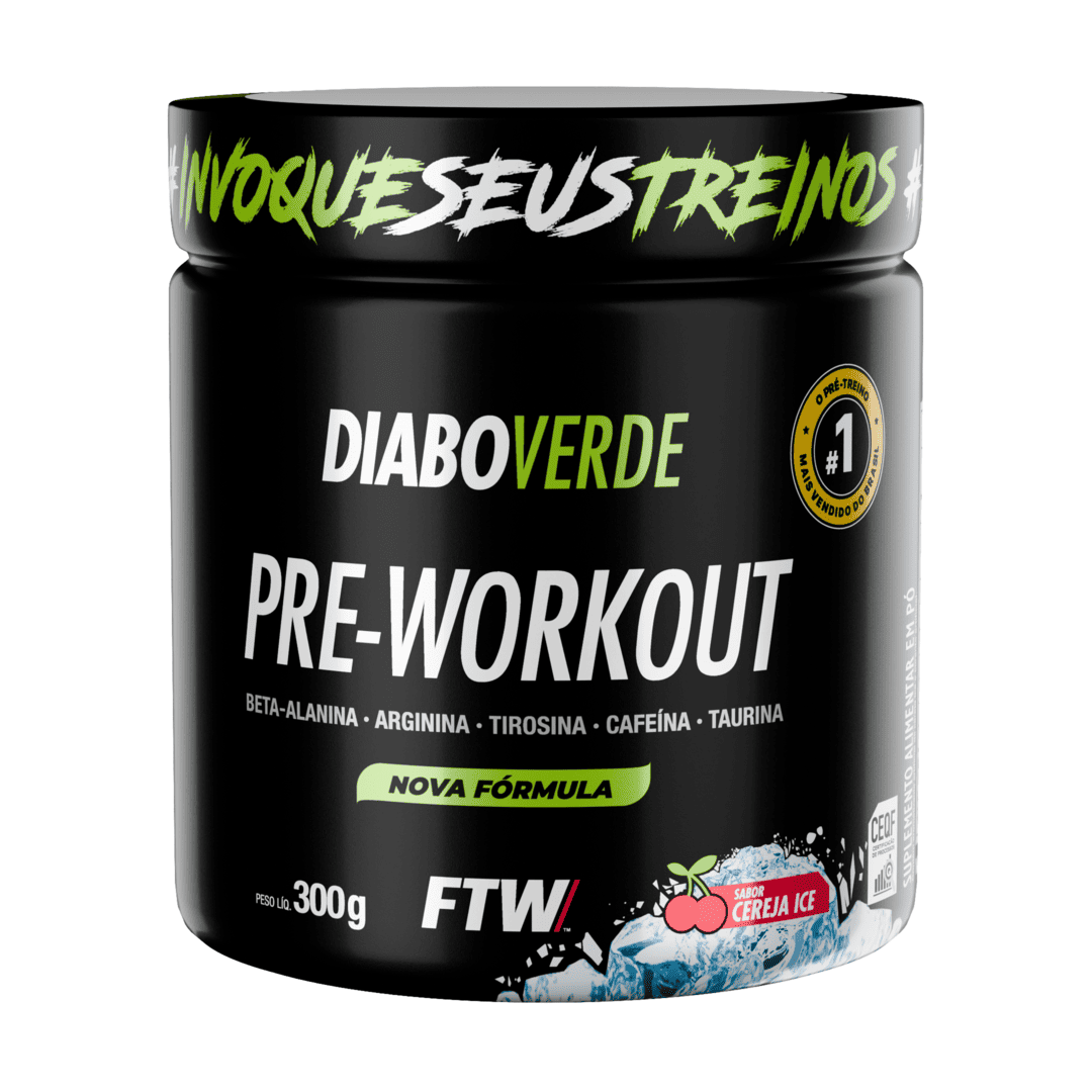Pré-Treino Diabo Verde 300g Cereja Ice