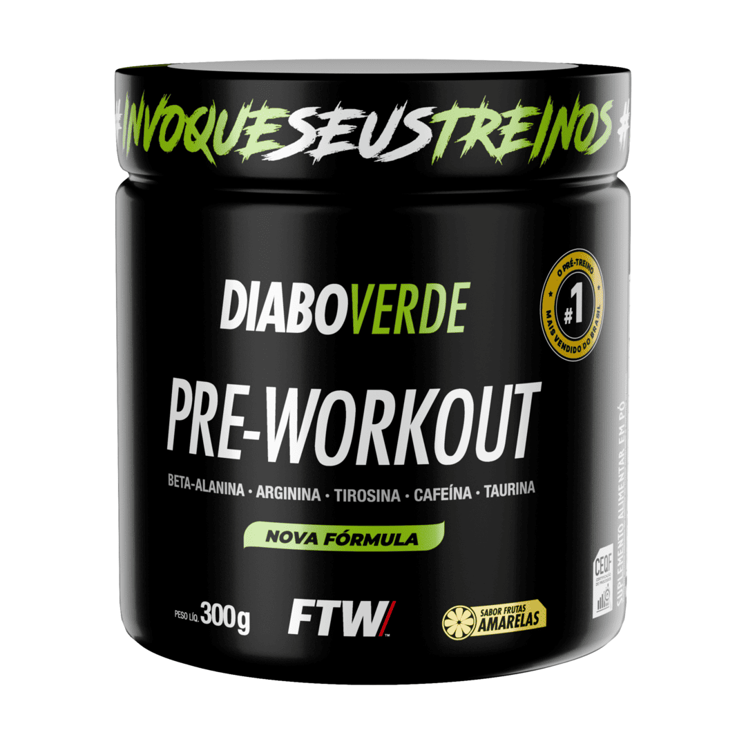 Pré-Treino Diabo Verde 300g Frutas Amarelas
