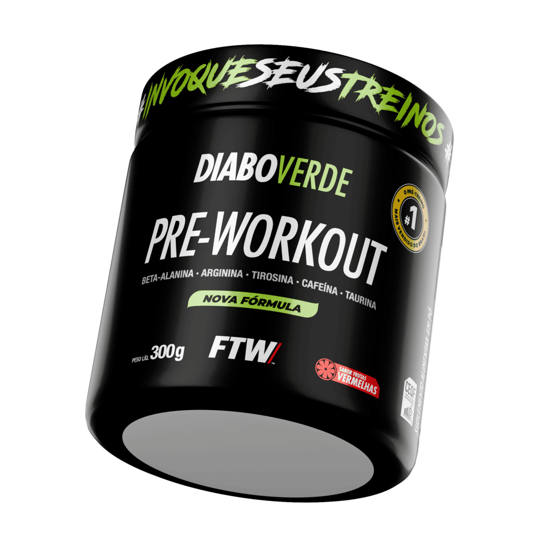Pré-Treino Diabo Verde 300g Frutas Vermelhas