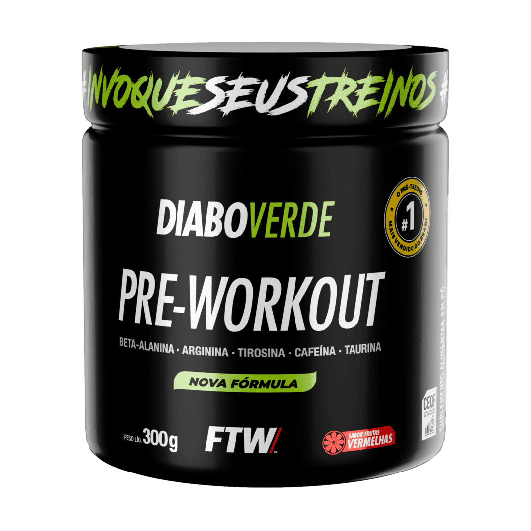 Pré-Treino Diabo Verde 300g Frutas Vermelhas