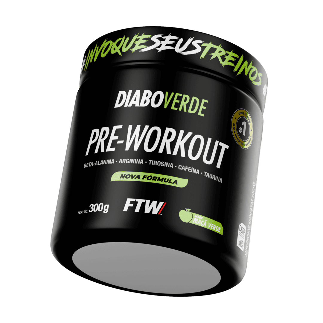 Pré-Treino Diabo Verde 300g Maçã Verde
