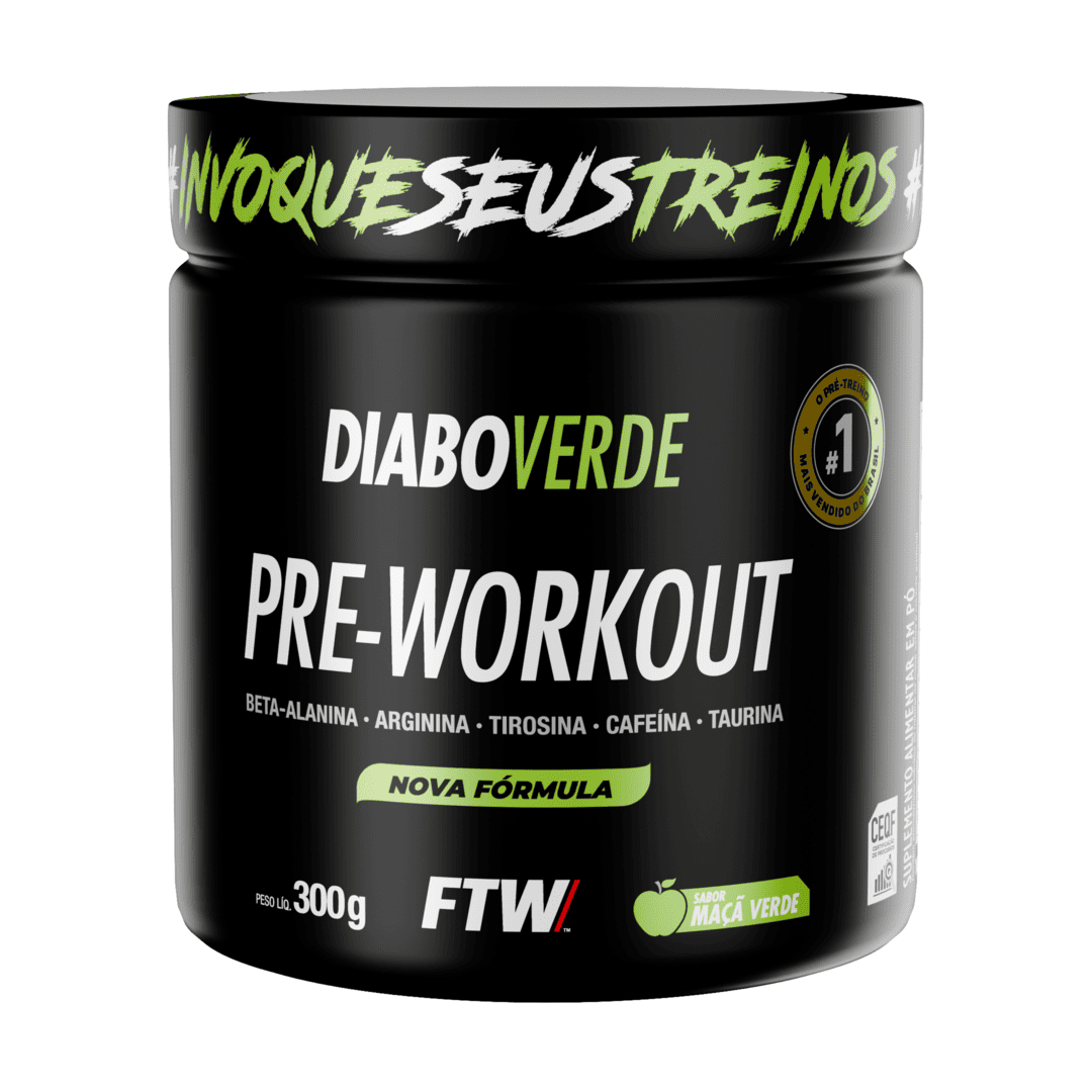 Pré-Treino Diabo Verde 300g Maçã Verde