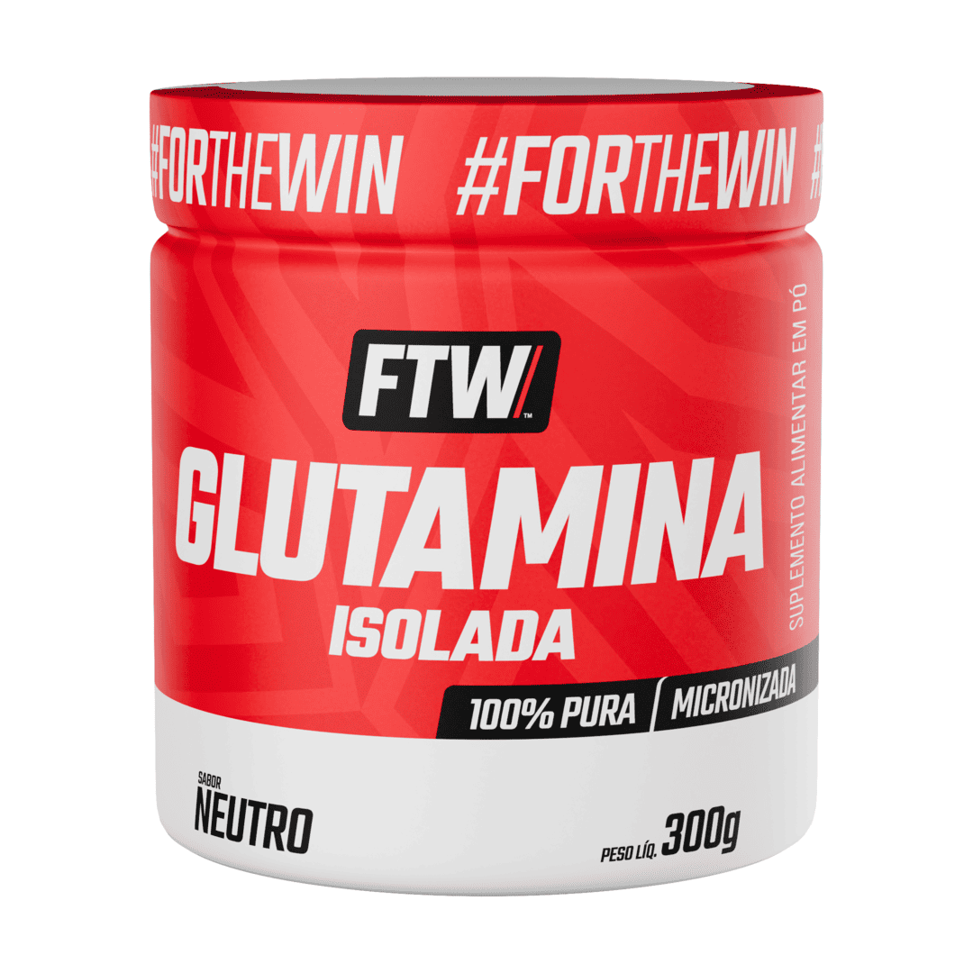 Glutamina Micronizada Isolada 100% Pura 300g - FTW