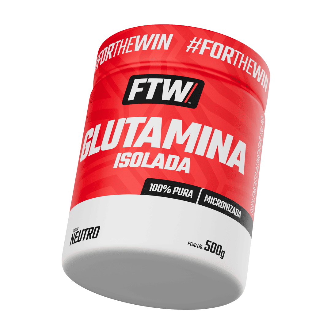 Glutamina Micronizada Isolada 100% Pura 500g - FTW
