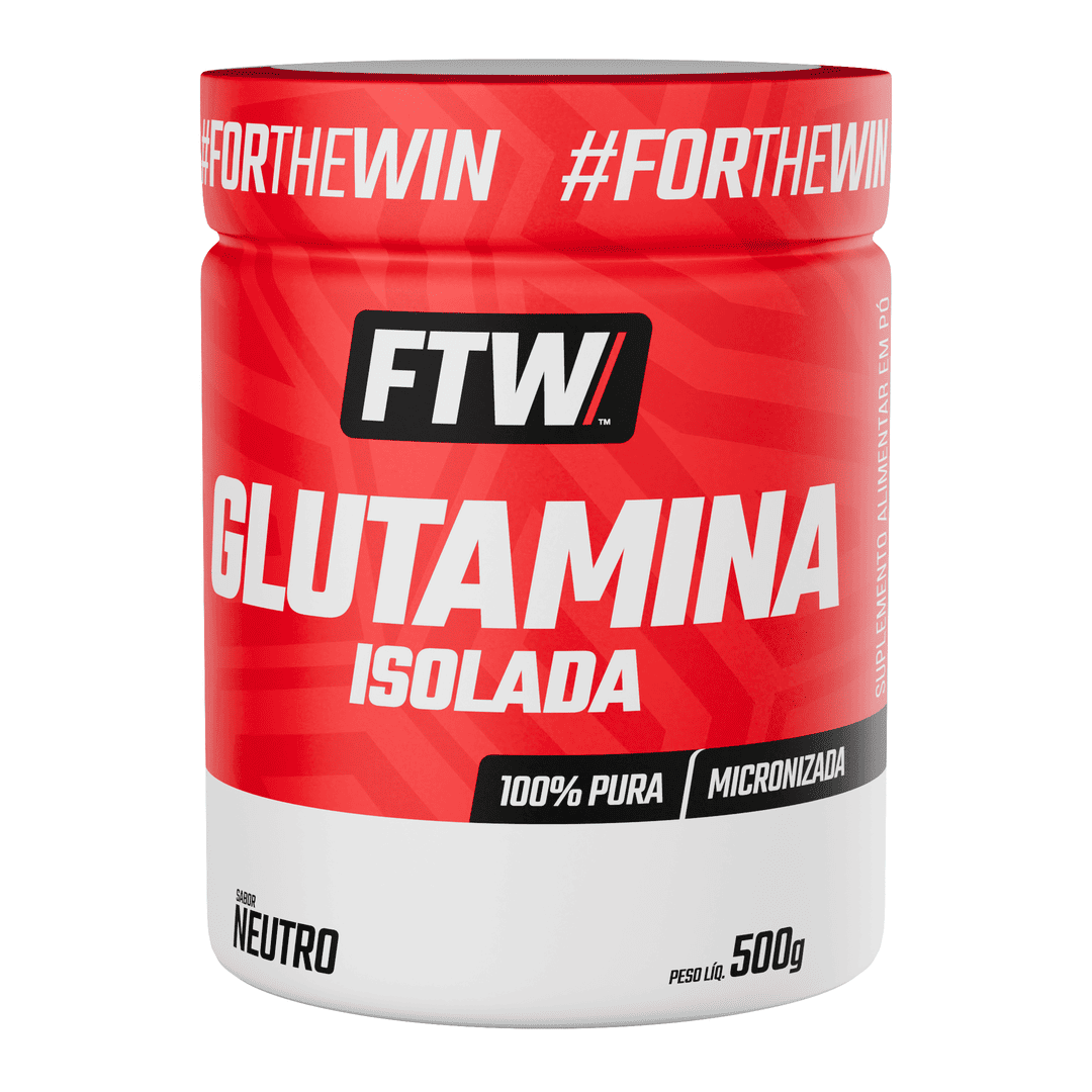 Glutamina Micronizada Isolada 100% Pura 500g - FTW