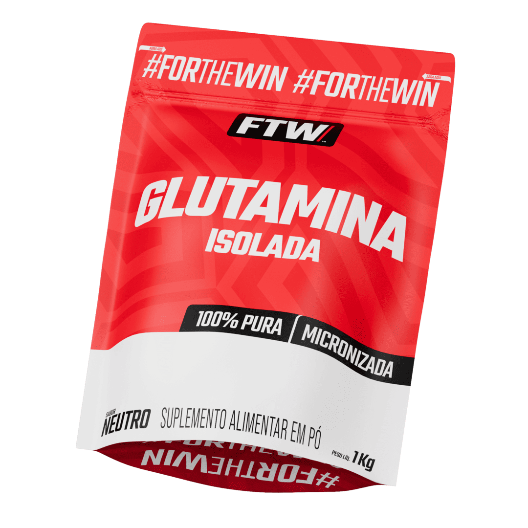 Glutamina Micronizada Isolada 100% Pura Refil 1 Kg - FTW