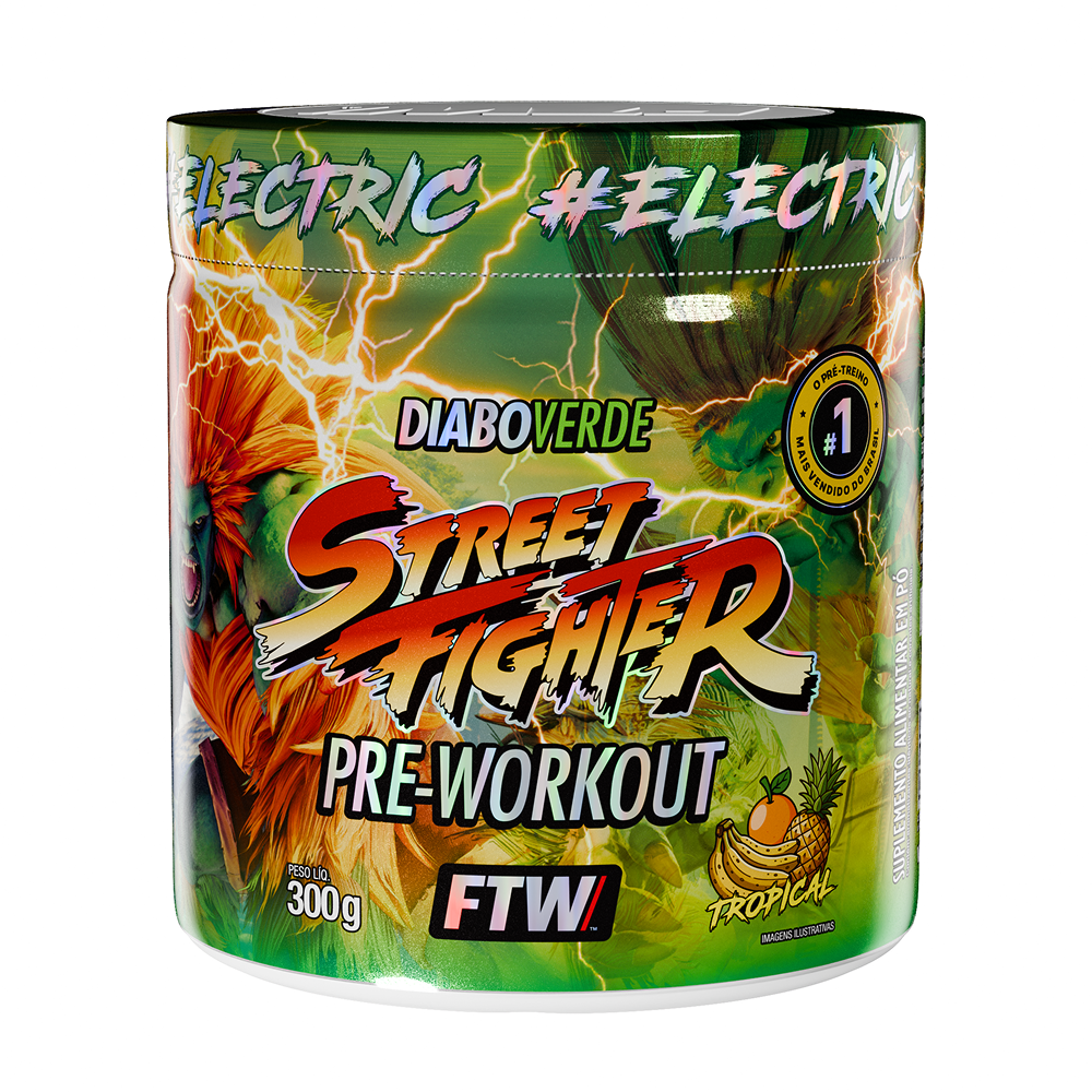 Pré-Treino Street Fighter Diabo Verde - Blanka - Tropical 300g