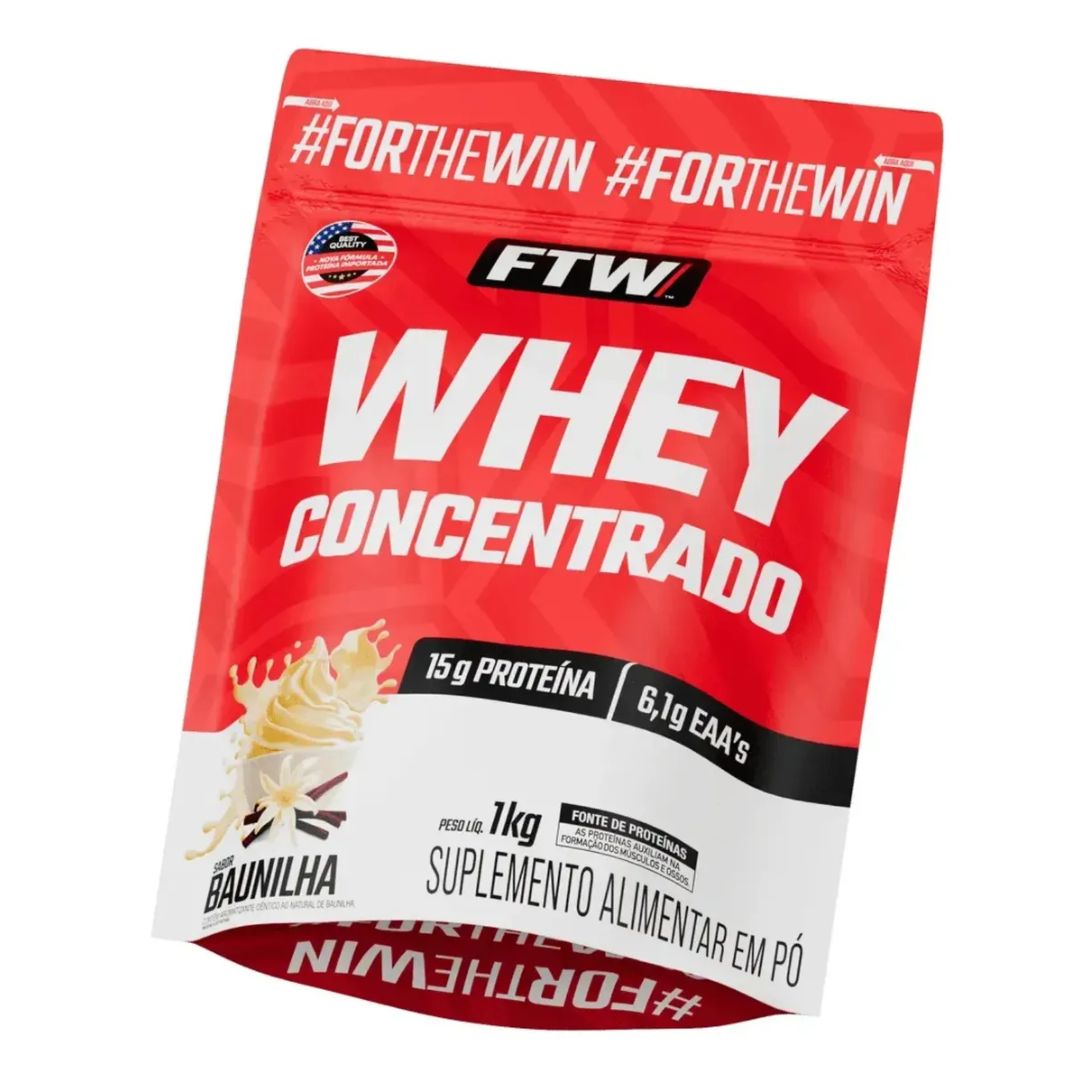 Whey Concentrado Baunilha Refil 1 Kg FTW