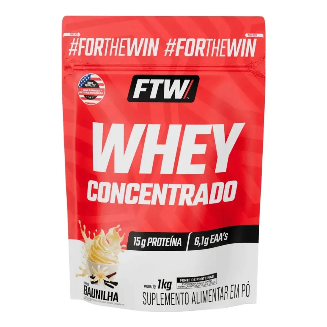 Whey Concentrado Baunilha Refil 1 Kg FTW