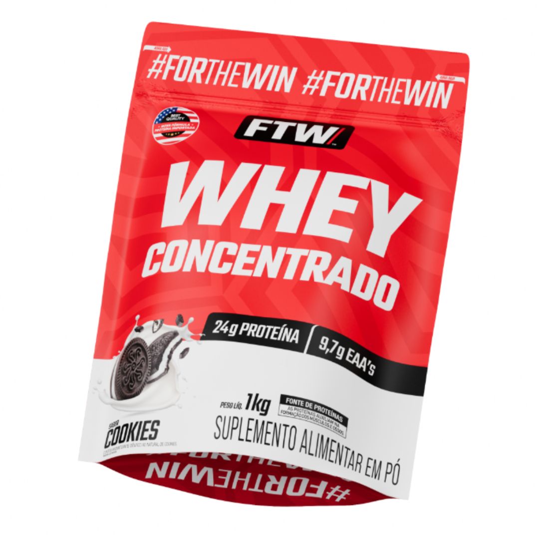 Whey Concentrado Cookies Refil 1 Kg FTW