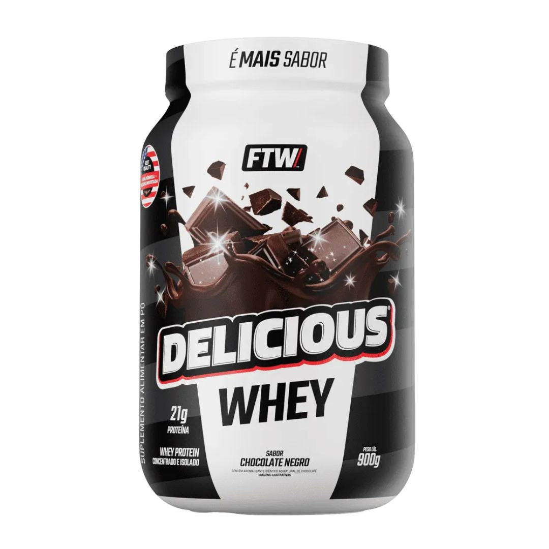 Whey Protein Delicious Chocolate Negro 900g - FTW