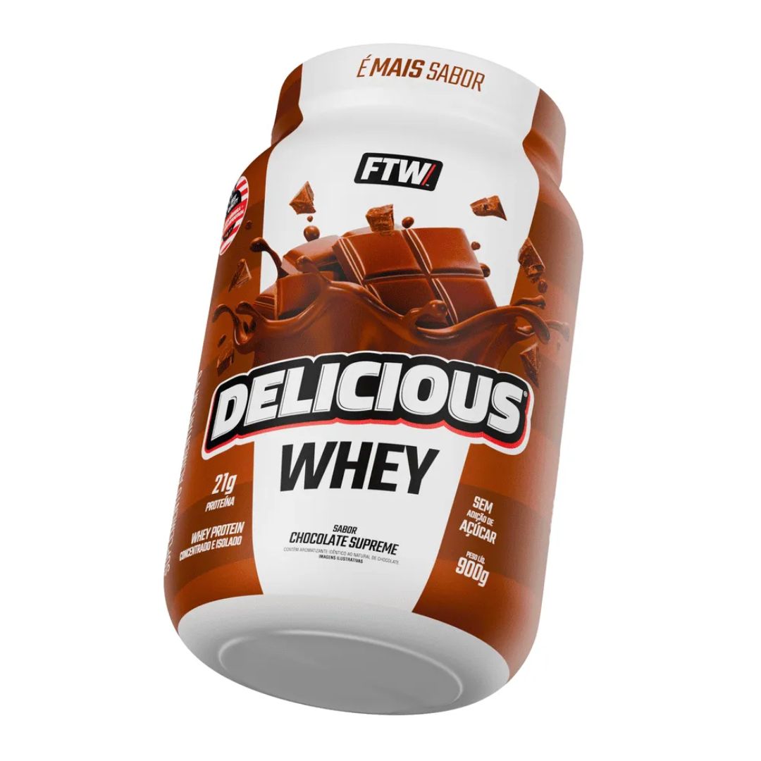 Whey Protein Delicious Chocolate Supreme 900g - FTW