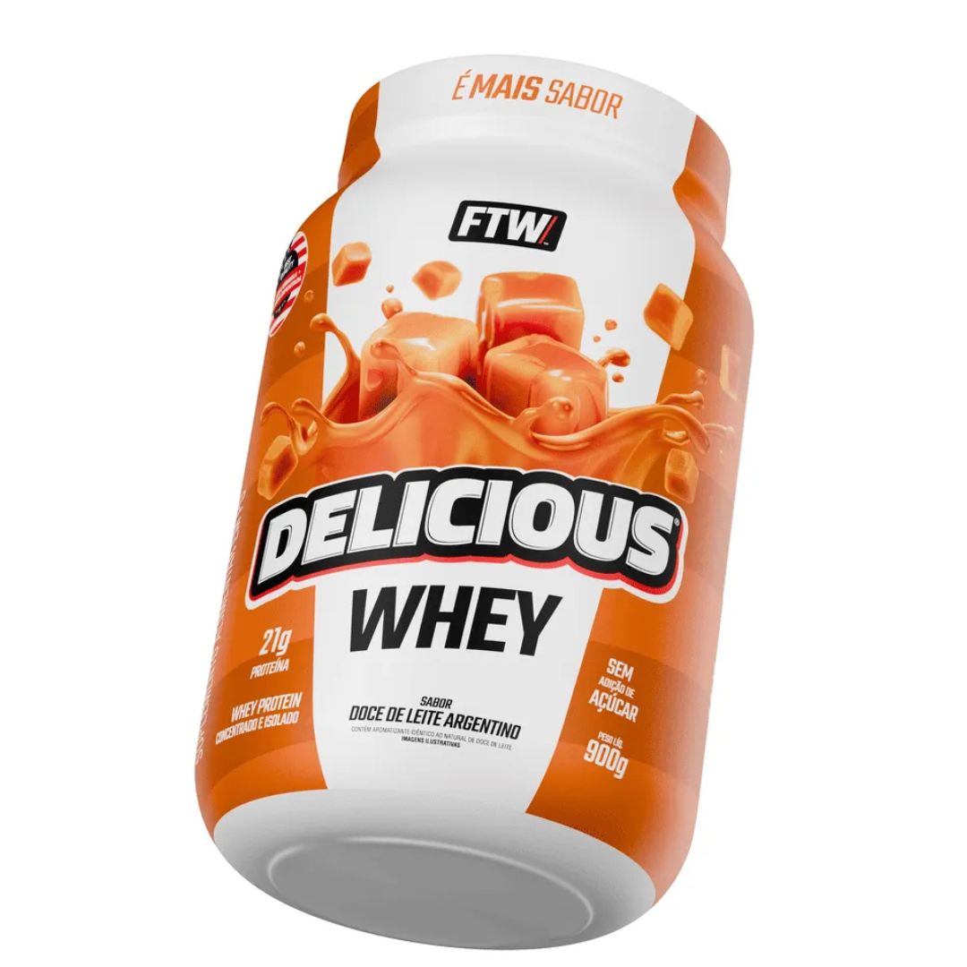 Whey Protein Delicious Doce de Leite Argentino 900g - FTW