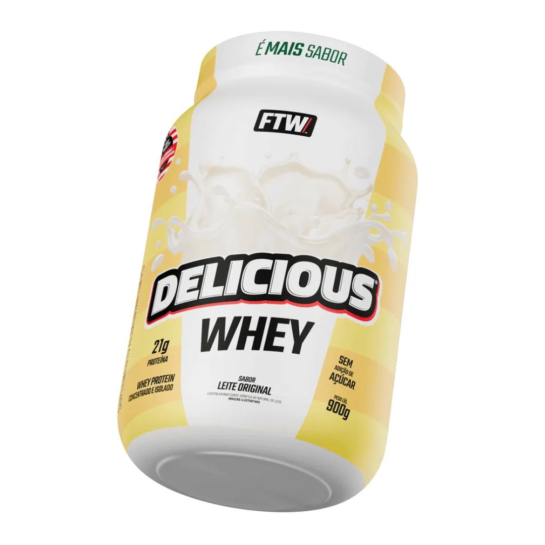 Whey Protein Delicious Leite Original 900g - FTW